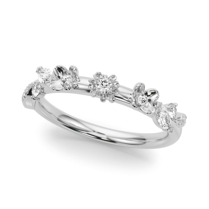 FLOWER DIA WEDDING BAND