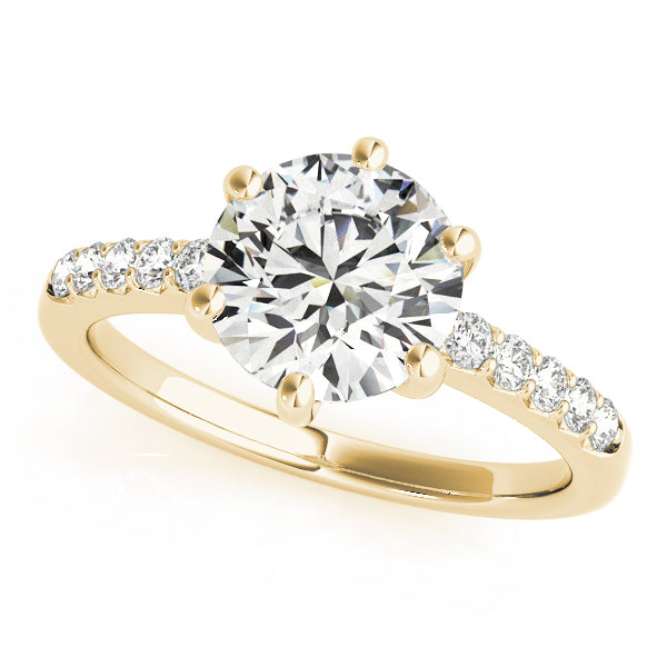 ENGAGEMENT RINGS SINGLE ROW PRONG SET