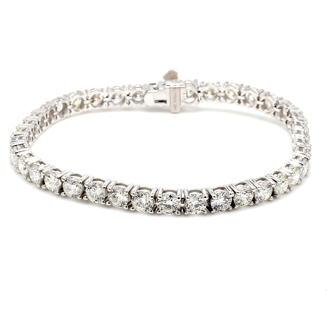 7"" Tennis bracelet with 4-prong set (38) round diamonds.  D11.49ct.t.w.