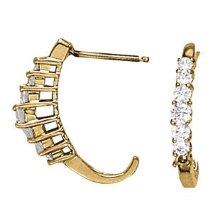 J-Hoops Diamond Earring