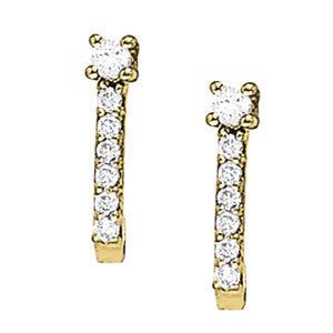 J-Hoops Diamond Earring