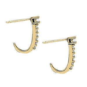 J-Hoops Diamond Earring