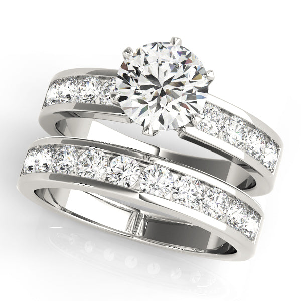 ENGAGEMENT RINGS SINGLE ROW CHANNEL SET