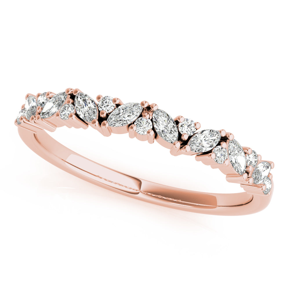 MARQUISE & ROUND DIAMOND BAND