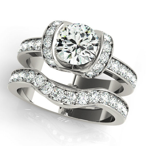 ENGAGEMENT RINGS SINGLE ROW PRONG SET