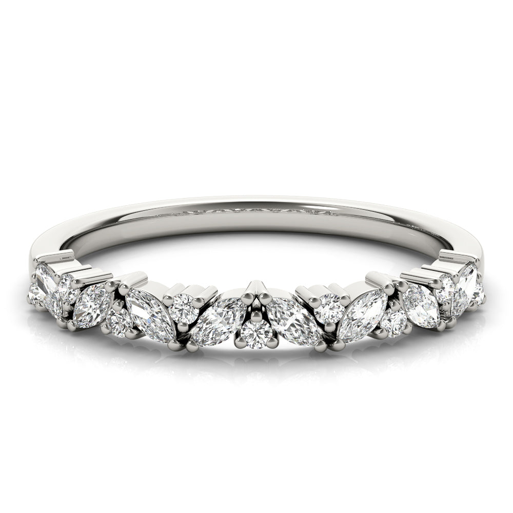 MARQUISE & ROUND DIAMOND BAND