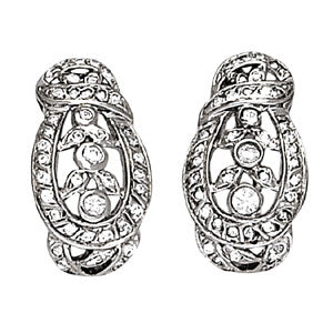 J-Hoops Diamond Earring