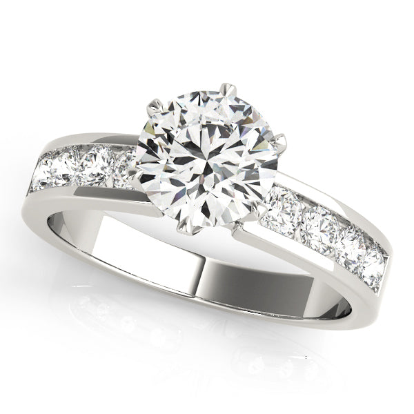 ENGAGEMENT RINGS SINGLE ROW CHANNEL SET