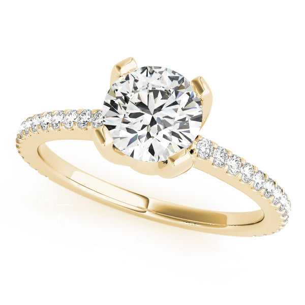 ENGAGEMENT RINGS SINGLE ROW PRONG SET