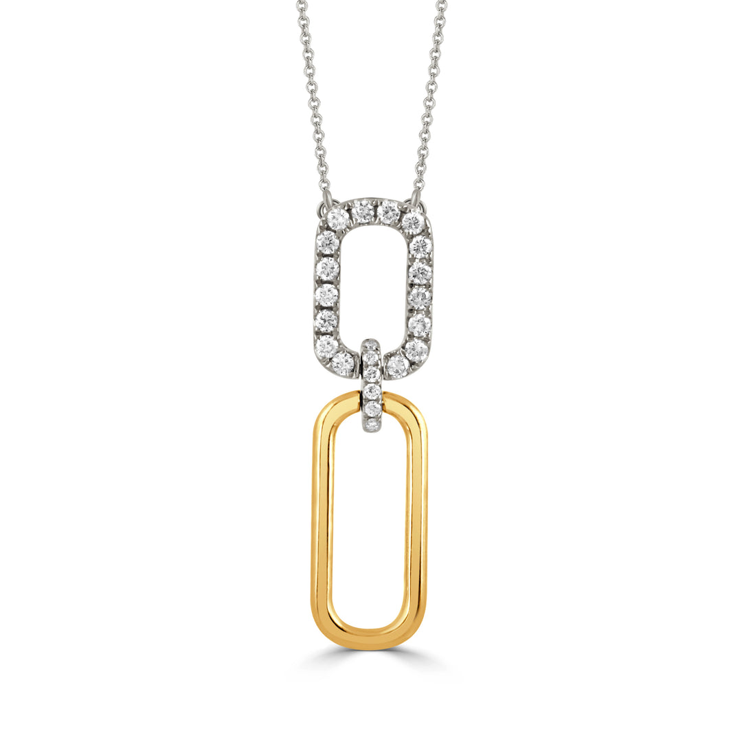 N10174TT - 18k Yellow Gold Necklace from the Fibonacci collection