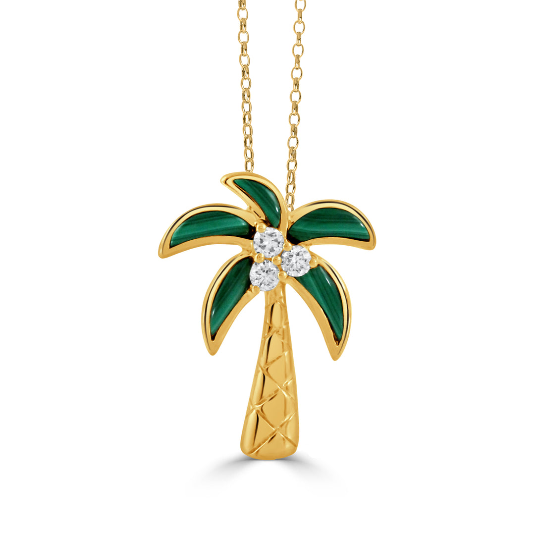 P10914MC - 18K Yellow Gold Pendant from the Tropics collection